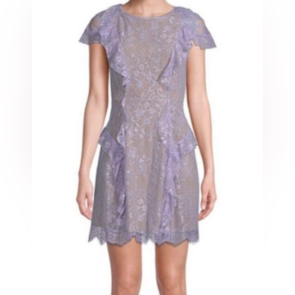 For Love And Lemons Lavender Strapless Dress